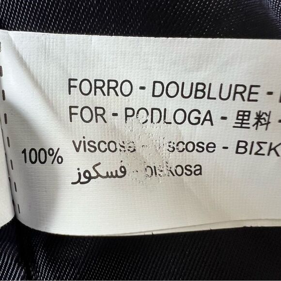 Zara Oversized Slate Blue One Button Front Faux Pocket Soft Blazer Size L - Picture 15 of 16